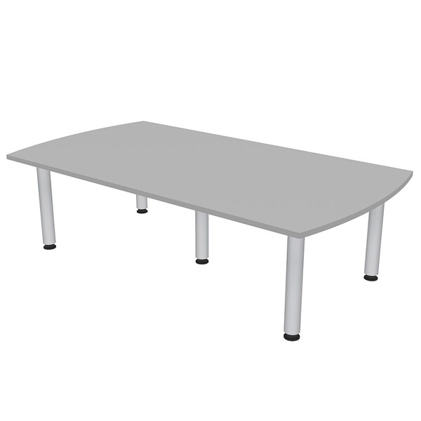 45.25 in W, 84 in L, 29 in H, Engineered Wood Top, Grey